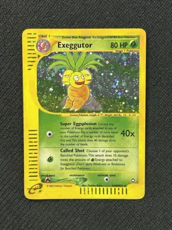 Exeggutor H10/H32 Aquapolis Holo Rare Pokemon Card - Image 1