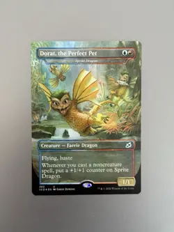 Dorat, the Perfect Pet - Sprite Dragon - Foil NM, MTG Ikoria Magic Godzilla - Image 1