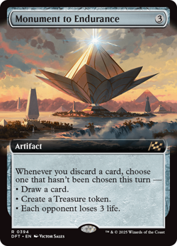 Monument to Endurance - Foil Extended Art - DFT - NM - MTG - Image 3