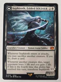 Sephiroth, Fabled SOLDIER Final Fantasy MTG Magic the Gathering NM Mythic - Image 3