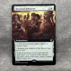 Renewed Solidarity – Extended Art – Commander Aetherdrift DRC – NM Non-Foil - Image 1