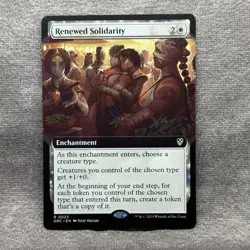 Renewed Solidarity – Extended Art – Commander Aetherdrift DRC – NM Non-Foil - Image 11