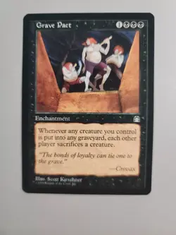 MTG Grave Pact Stronghold 60/143 Regular Rare - Image 1