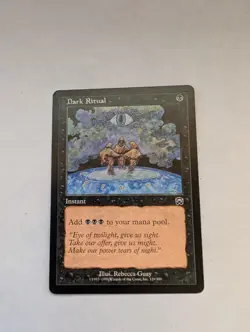 Dark Ritual Mercadian Masques Regular LP MTG - Image 1