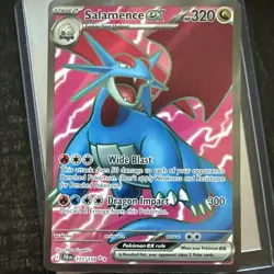 Pokémon TCG Salamence EX Full Art Holo Ultra Rare Card 177/159 Journey Together - Image 1