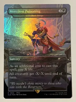 Merciless Poisoning Rainbow Foil Final Fantasy Secret Lair MTG 1860 Rare - Image 4