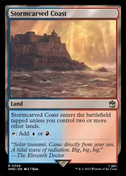 Stormcarved Coast- Universes Beyond: Dr. Who  Regular MTG-NM - Image 1