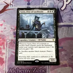 MTG Ayara, First of Locthwain 75 Throne of Eldraine Near Mint #1 - Image 1