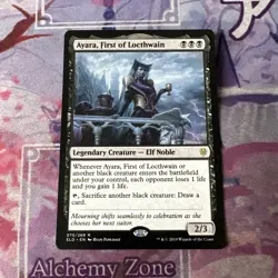 MTG Ayara, First of Locthwain 75 Throne of Eldraine Near Mint #1 - Image 3
