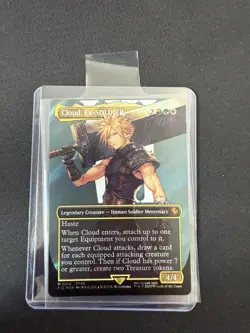 MTG Final Fantasy - Cloud, EX-SOLDIER - SURGE FOIL Borderless Mythic - 0210 NM - Image 3