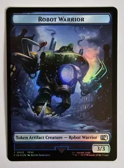 Sephiroth, One-Winged Angel (0024) / Robot Warrior (0012) Token (FIN) - Foil - Image 4