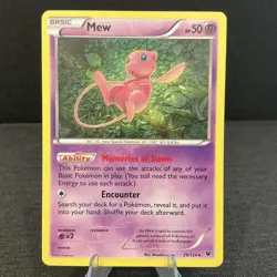 Mew 29/124 XY Fates Collide 2016 Holo Rare Pokemon Card NM - Image 1