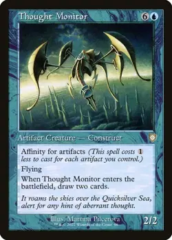 NM Retro Thought Monitor, MTG, The Brothers' War, Magic the Gathering, 98 - Image 2