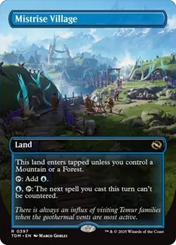 Mistrise Village (Tarkir: Dragonstorm) - Borderless - Regular NM Pack Fresh MTG - Image 2