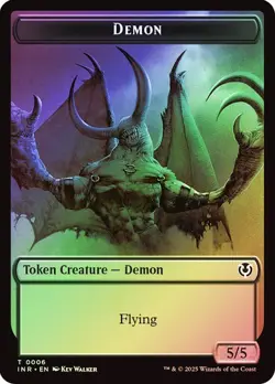 Demon / Human Cleric Token Foil  Innistrad Remastered  NM MTG - Image 3