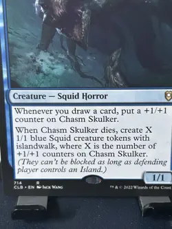 MTG: Chasm Skulker Commander Legends: Battle for Baldur's Gate Regular Rare Blue - Image 4