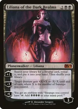 Liliana Of The Dark Realms - M14 - NM - Magic The Gathering - MTG - Image 2