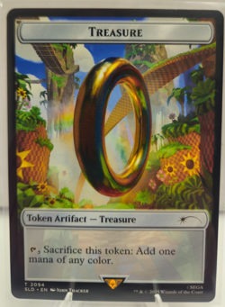 IN HAND - Treasure Token ✨NON-FOIL✨ Secret Lair x Sonic - NM Magic MTG - Image 3