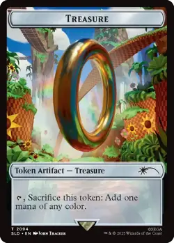 IN HAND - Treasure Token ✨NON-FOIL✨ Secret Lair x Sonic - NM Magic MTG - Image 4