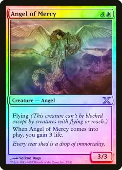 Angel of Mercy FOIL 10th Edition PLD White Uncommon MAGIC MTG CARD ABUGames - Image 1