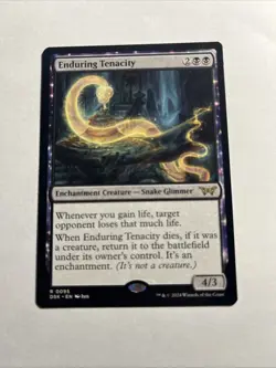 Enduring Tenacity - Duskmourn: House of Horror MTG Plus Bonus Card!!! - Image 1