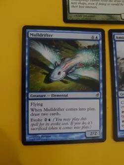 Lorwyn - Woodland Changeling,Mulldrifter, Amoeboid Changeling MTG 3 Card mix - Image 2