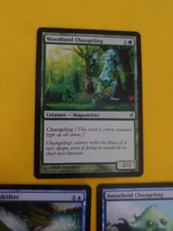 Lorwyn - Woodland Changeling,Mulldrifter, Amoeboid Changeling MTG 3 Card mix - Image 4