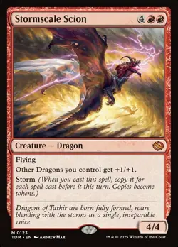 MTG Stormscale Scion - Foil NM-Mint Tarkir: Dragonstorm - Image 1