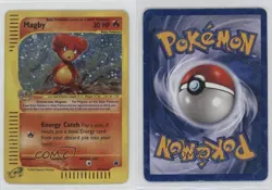Magby Holo Pokemon e-Card Series Expedition #17 2002 09gn - Image 3