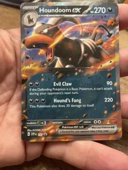 Houndoom EX SVP 103 Scarlet & Violet Promo Holo Card Is Near Mint FREE SHIPPING! - Image 1