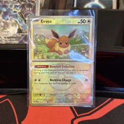 PokÃ©mon Eevee TCG Master Ball Reverse Holo Prismatic Evolutions Card 074/131 - Image 1