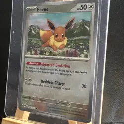 PokÃ©mon Eevee TCG Master Ball Reverse Holo Prismatic Evolutions Card 074/131 - Image 2