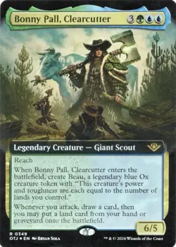 Mint/Near-Mint, English - 1 x MTG Bonny Pall, Clearcutter - Foil - Extended Art  - Image 1