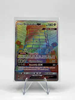Pokémon TCG Stakataka GX 176/168 Celestial Storm Secret Rainbow Rare Card - Image 2