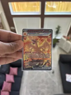 Thicc Charizard Ex Card Handmade By Kids - Image 1