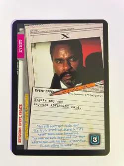 X-Files CCG Premier Edition Ultra RARE X Event Card TCG Game  XF96-0293 - Image 1