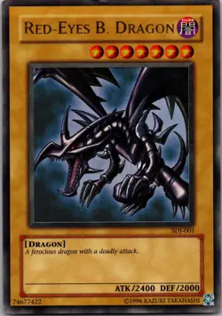 Yugioh! Red-Eyes B. Dragon SDJ-001 Ultra Rare Unlimited MP - Image 1