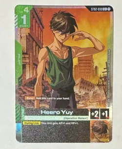 Gundam Card Game ST02-010 Hero Yuy Alt Holo Foil [C+] English Parallel - Image 1
