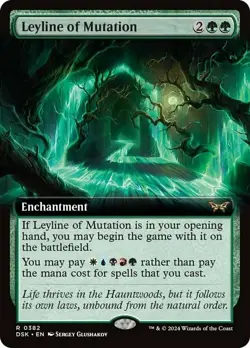 x1 Leyline of Mutation - Extended Art R MTG Duskmourn: House of Horror M/NM, Eng - Image 1
