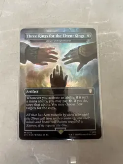 MTG Rings of Brighthearth Extended Art Foil Three Rings For The Elven-Kings LOTR - Image 5