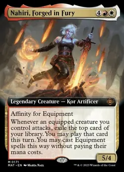 MTG Nahiri, Forged in Fury - Extended Art, NM-Mint, English March of the Machine - Image 1