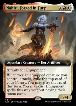 MTG Nahiri, Forged in Fury - Extended Art, NM-Mint, English March of the Machine - Image 2