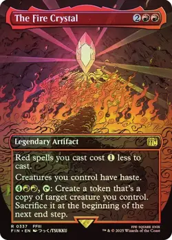 The Fire Crystal Foil Borderless Final Fantasy MTG NM - Image 2