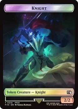 Hero  (#002)  /  Knight Token  Foil  FINAL FANTASY  NM MTG - Image 4