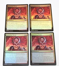 4x Disturbing Mirth 0212 FOIL MTG Magic DSK Duskmourn Mint x4 - Image 1