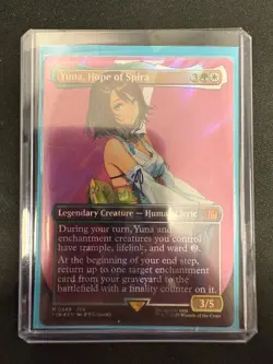 Yuna, Hope of Spira (Borderless) (Surge Foil) NM Mtg - Image 6
