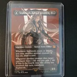 MTG FINAL FANTASY SEPHIROTH, FABLED SOLDIER  BORDERLESS #382 FREE SHIPPING!!! - Image 3