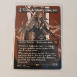 MTG FINAL FANTASY SEPHIROTH, FABLED SOLDIER  BORDERLESS #382 FREE SHIPPING!!! - Image 9