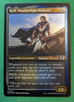 MTG - Raff, Weatherlight Stalwart - FOIL Etched - M.O.M. - Pack Fresh!! - Image 3