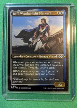 MTG - Raff, Weatherlight Stalwart - FOIL Etched - M.O.M. - Pack Fresh!! - Image 4